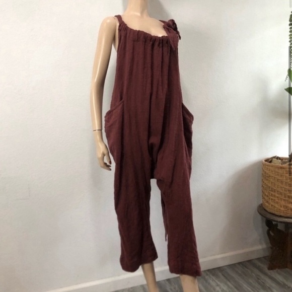 free people jumpsuit C rum raisin - Picture 14 of 16